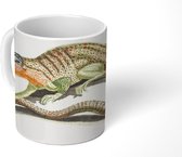 Mok - A lizard - schilderij van Johan Teyler - 350 ML - Beker - Uitdeelcadeautjes