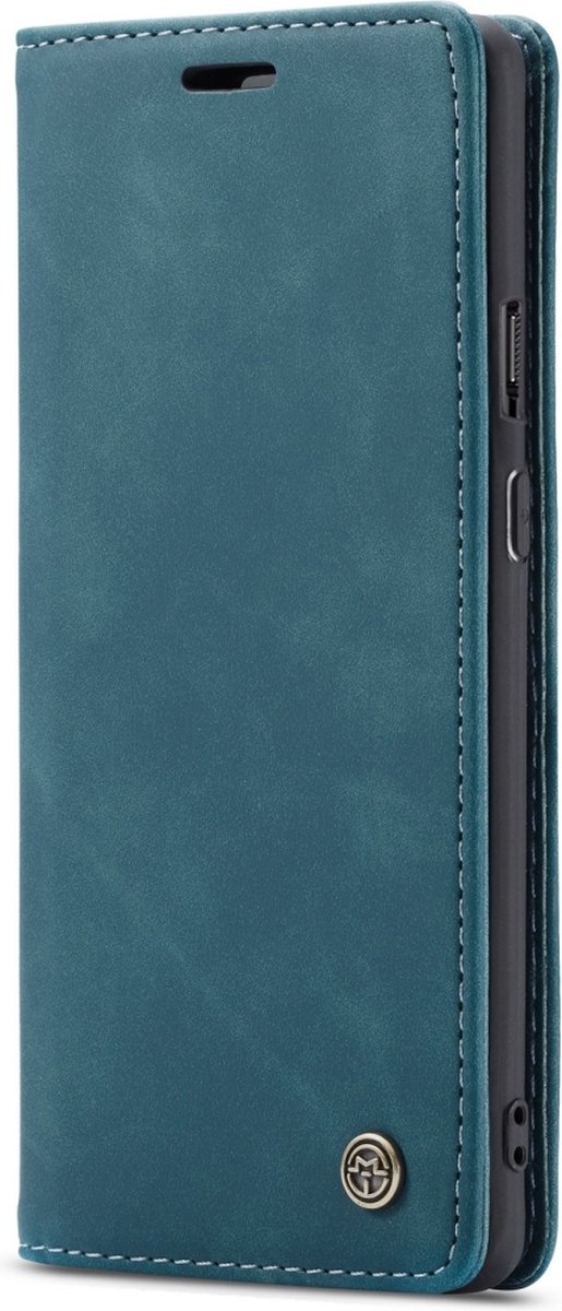 Caseme Telefoonhoesje geschikt voor OnePlus 7 Pro Hoesje | Caseme 013 Bookcase Portemonnee | Pasjeshouder voor 2 Pasjes | Telefoonhoesje voor Pinpas / OV Kaart / Rijbewijs - Blauw
