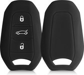 kwmobile autosleutel hoesje geschikt voor Opel 3-knops SmartKey autosleutel Keyless Go - Autosleutel behuizing in zwart