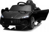 Voiture électrique pour enfant Maserati Zwart 12V avec télécommande et pneus EVA et siège en cuir