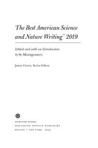 Best American - The Best American Science And Nature Writing 2019