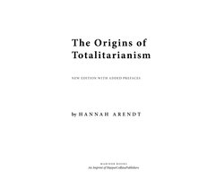 The Origins of Totalitarianism