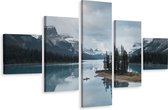 Schilderij - Ghost eiland Canada, 5luik, premium print