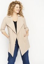 LOLALIZA Fluïde jasje - Beige - Maat L