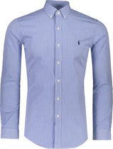 Polo Ralph Lauren Overhemd Blauw Getailleerd - Maat XXL - Mannen - Never out of stock Collectie - Katoen
