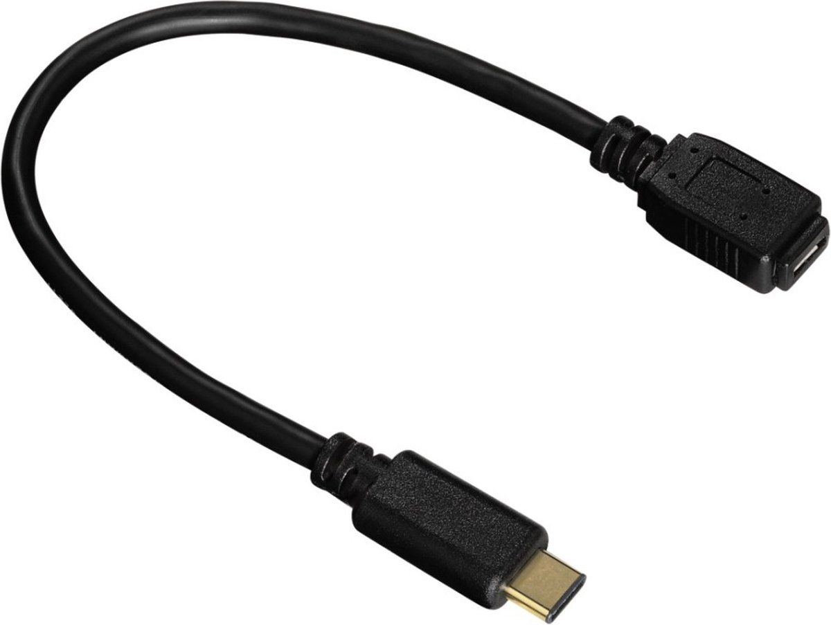 Hama Adapter kabel micro USB vrouwelijk - USB-C 0,15m