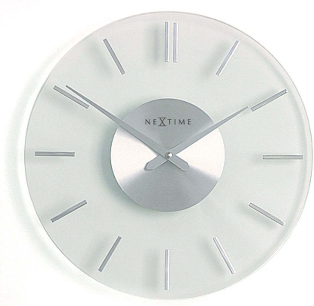 NeXtime Station Stripe zwart 35 cm klok