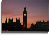 Walljar - Londen - Big Ben II - Muurdecoratie - Canvas schilderij