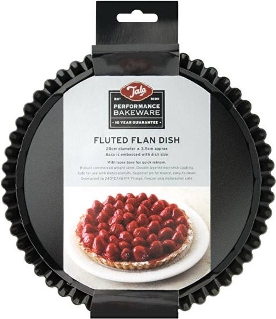 Tala Performance - Geribbelde Bakvorm - 20 x 3,5 cm - Losse Bodem - Non-stick - Ovenbestendig - Tarte Tatin & Quiche
