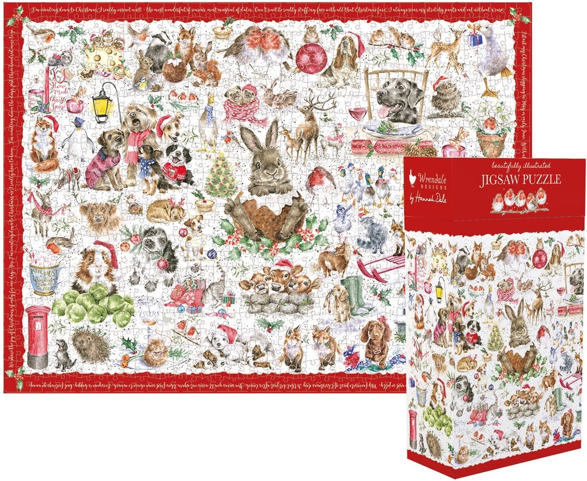 Wrendale Designs - Puzzel - Country Christmas