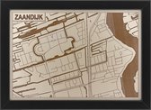 Houten stadskaart van Zaandijk