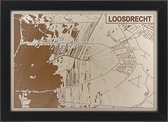 Houten stadskaart van Loosdrecht