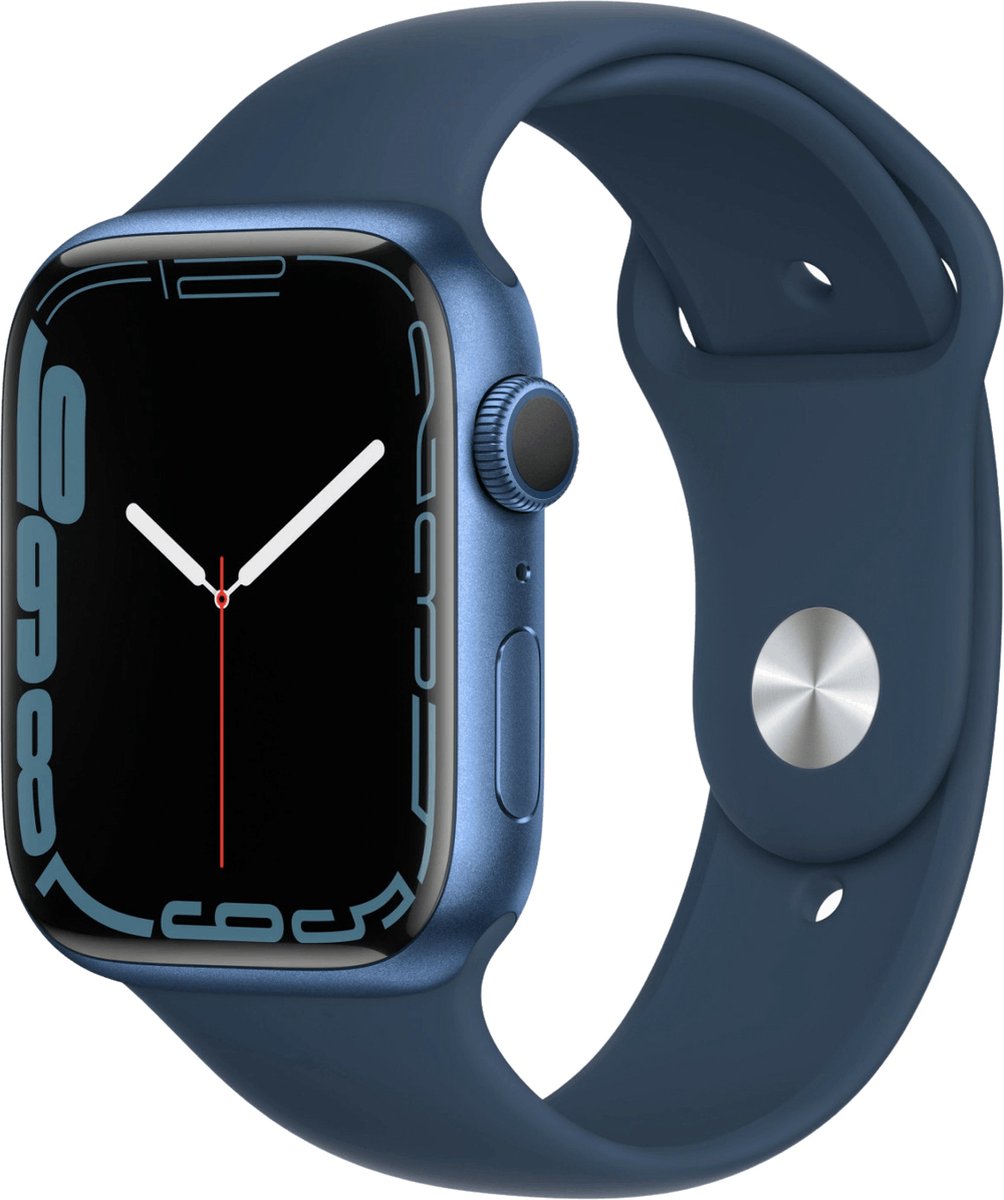 Apple Watch Series 7 Sporthorloge 45mm Blauw - afbeelding 3