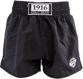 1916 Kickboksbroek Old School Zwart/Wit