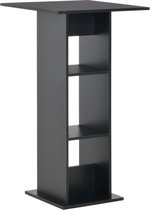 Decoways - Bartafel 60x60x110 cm zwart