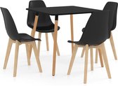 Decoways - 5-delige Eethoek zwart