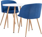 Decoways - 3-delige Eethoek stof blauw