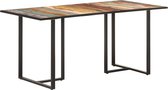 Decoways - Eettafel 160 cm massief gerecycled hout