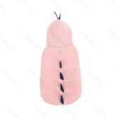 Three Layers hondenjasje met Hoodie L35Cm roze