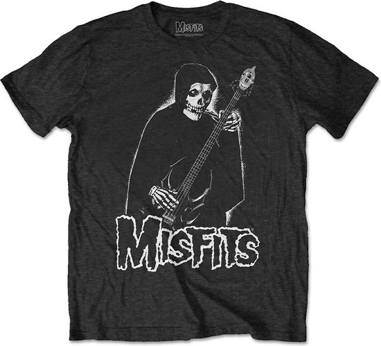 Misfits - Bass Fiend Heren T-shirt - M - Zwart