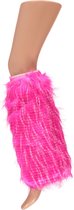 Apollo - Beenwarmers Neon - Beenwarmers carnaval - Fluor Rose - One Size - Beenwarmers dames - Carnavalskleding dames - Feestkleding