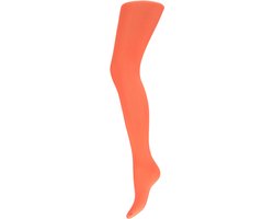 Apollo - Dames Feest Panty - Fluor Oranje - 60 Denier - Maat L/XL - Leggings - Legging carnaval - Carnavalskleding - Neon legging