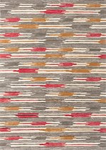 Sanderson - Sanderson Ishi Red Charcoal 146000 Vloerkleed - 140x200  - Rechthoek - Laagpolig Tapijt - Modern - Meerkleurig