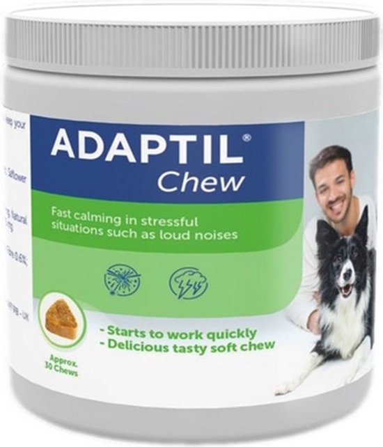 Adaptil Chew 30 stuks Smakelijk kauwtabletten voor honden Vermindert angst en...