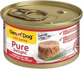 GimDog Pure Delight - Tonijn met Rund - 12 x 85 gram