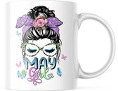 Verjaardag Mok May Girl | Verjaardag cadeau | Grappige Cadeaus | Koffiemok | Koffiebeker | Theemok | Theebeker