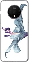 Geschikt voor OnePlus 7T hoesje - Bloemen - Aquarel - Lelie - Siliconen Telefoonhoesje
