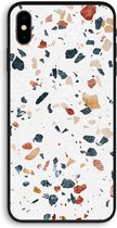 CaseCompany® - iPhone XS Max hoesje - Terrazzo N°4 - 100% Biologisch Afbreekbaar - Duurzaam - Biodegradable Soft Case - Milieuvriendelijke Print op Achterkant - Zwarte Zijkanten - Bescherming