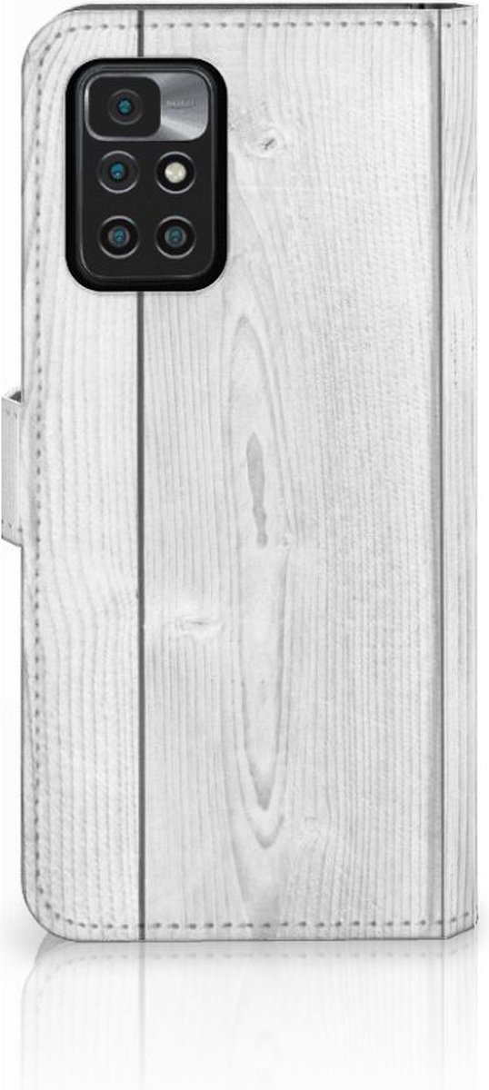 Xiaomi Redmi 10 Book Style Case White Wood