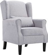 Fauteuil stof lichtgrijs