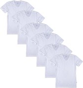 claesens 6-pack Shirt met V-hals Wit