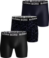 Bjorn Borg - Boxershorts 3-Pack Performance Donkerblauw - XL - Body-fit