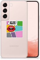 Telefoon Hoesje Geschikt voor Samsung Galaxy S22 Silicone Back Case Popart Princess