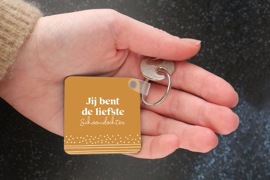 Sleutelhanger - Uitdeelcadeautjes - Familie - Dochter - Spreuken - Plastic