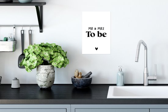 Affiche Mariée - Marié - Citation - 20x30 cm