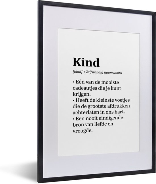 Fotolijst incl. Poster - Cadeautje Kind - Spreuken - Woordenboek -  Definitie - Quotes... | bol.com