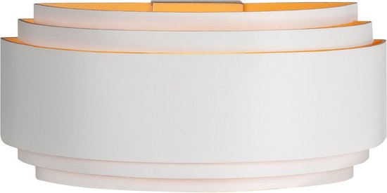 Highlight wandlamp Elena 300 - wit/goud