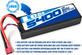 Private Label - Power Racing 50C - 5400Mah - 2S - 7,4V - T-Plug - Hard Case