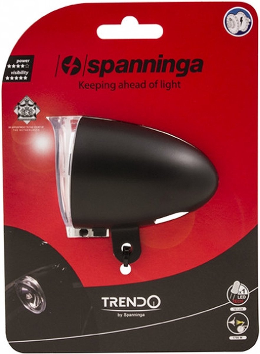 Spanninga Trendo Fiets Koplamp - 10 lux - Batterij | bol.com