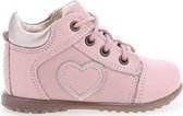 Emel (2069E-1) Babyschoenen Veters Leer Roze maat 19