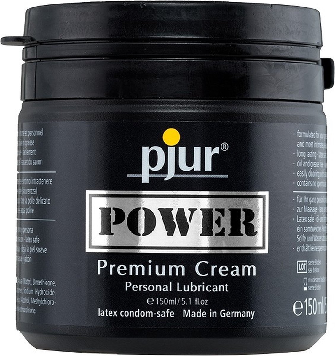 Goedkoopste Pjur Power - Glijmiddel - Premium Hybrid Creme - 150ml - Krachtig Glijmiddel - Siliconen & Waterbasis