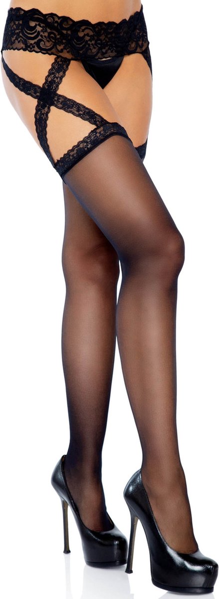 Sheer Garterbelt Stockings
