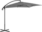 vidaXL Zweefparasol met stalen paal 250x250 cm antraciet