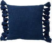 Dutch Decor - Coussin décoratif en coton - Ruby 45x45 cm - couleur: pantone Insignia Bleu