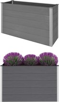 vidaXL Plantenbak 150x50x91 cm HKC grijs