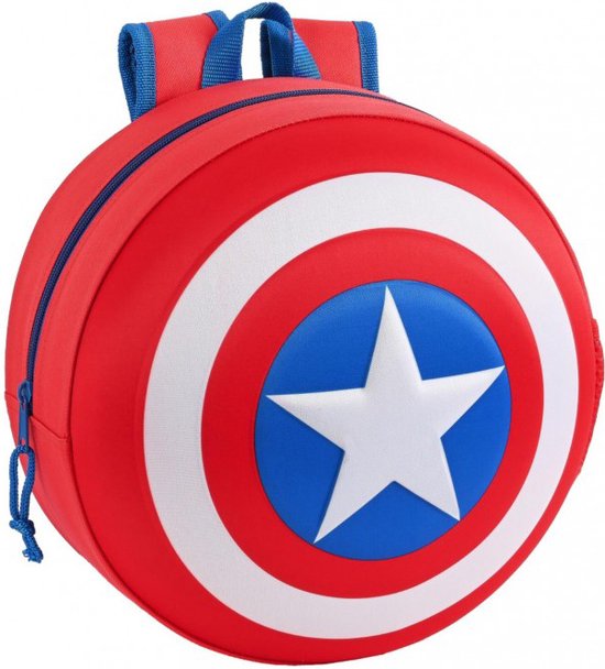 Marvel Avengers Toddler Sac à dos 3D Captain America - 31 x 31 x 10 cm -  Polyester | bol.com